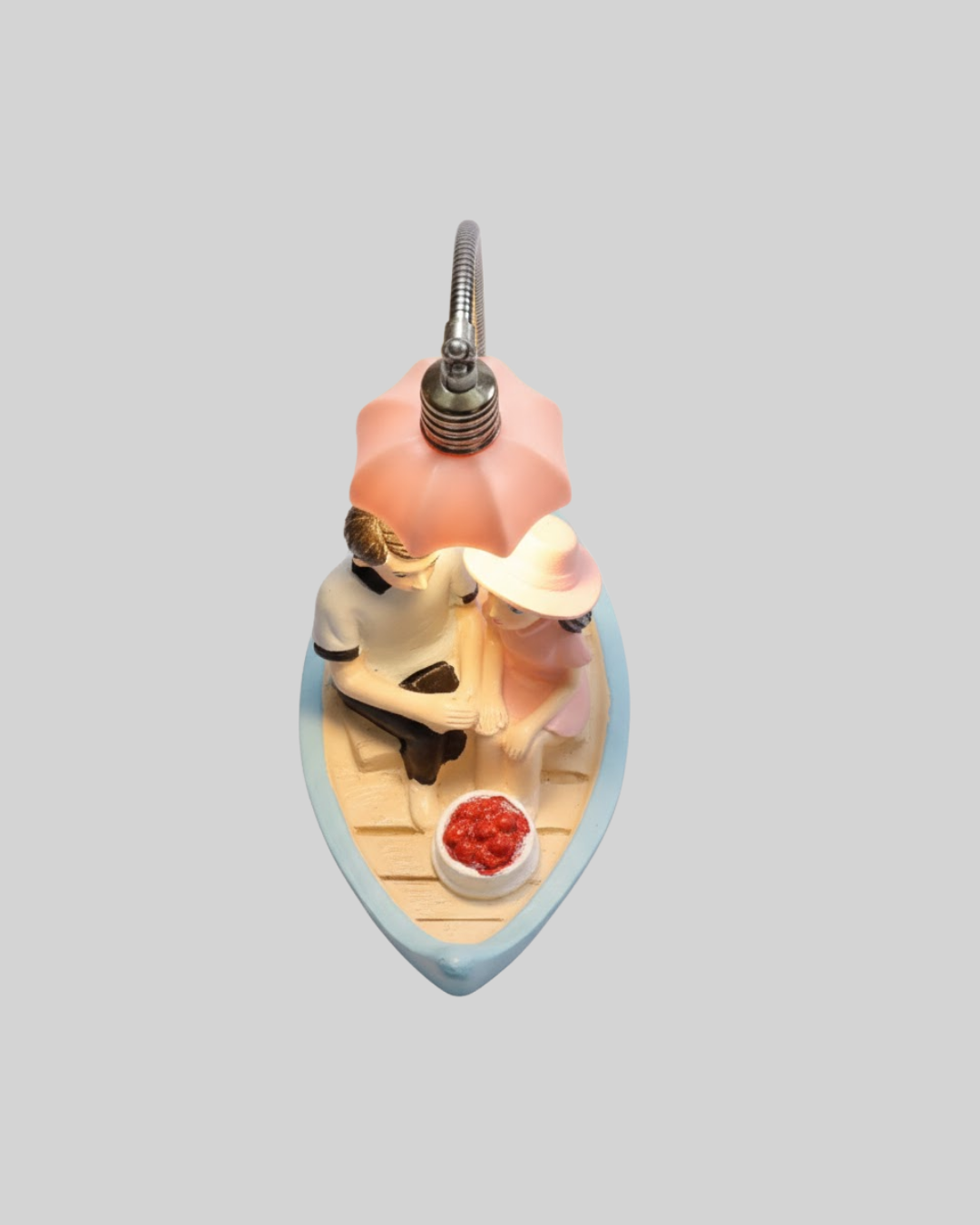 Sevgililer Günü İçin Romantik Çift Figürlü Dekoratif Gece Lambası - Lisinya