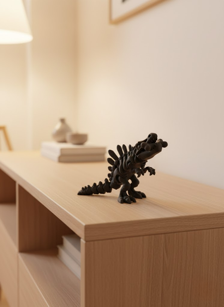 Eklemli Hareketli Dinazor Figürü Siyah – Dekoratif Masa Üstü Oyuncak - Lisinya Eklemli Hareketli Dinazor Figürü Siyah – Dekoratif Masa Üstü Oyuncak - Lisinya