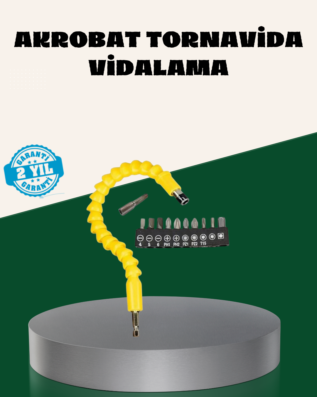 12 Parça Akrobat Bits Seti Çok Amaçlı Vidalama Dayanıklı Çelik - Lisinya