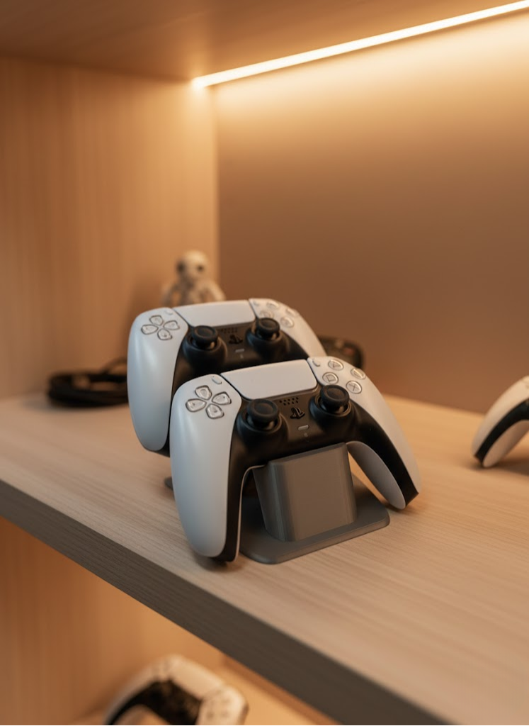 İkili Gamepad Tutucu Antrasit 7x18 cm Oyun Aksesuarı - Lisinya