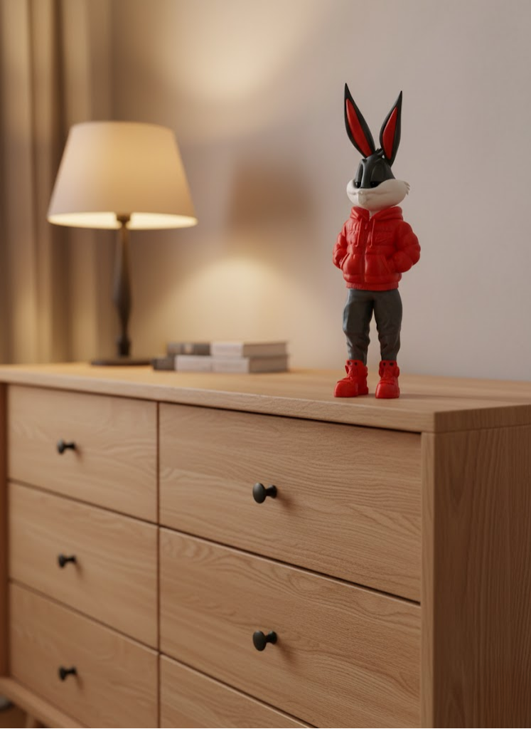 Bugs Bunny Büyük Boy Figür 10×34 cm Salon Dekoru - Lisinya