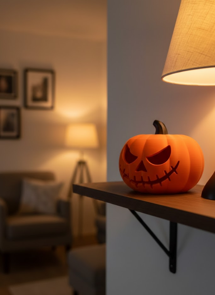 Halloween Balkabağı Dekor 23×15 cm Cadılar Bayramı Biblo Süs Objeleri - Lisinya