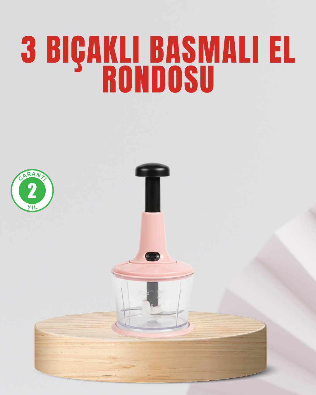 Manuel Mutfak Rondosu Keskin Bıçaklı Geniş Hazneli - Lisinya