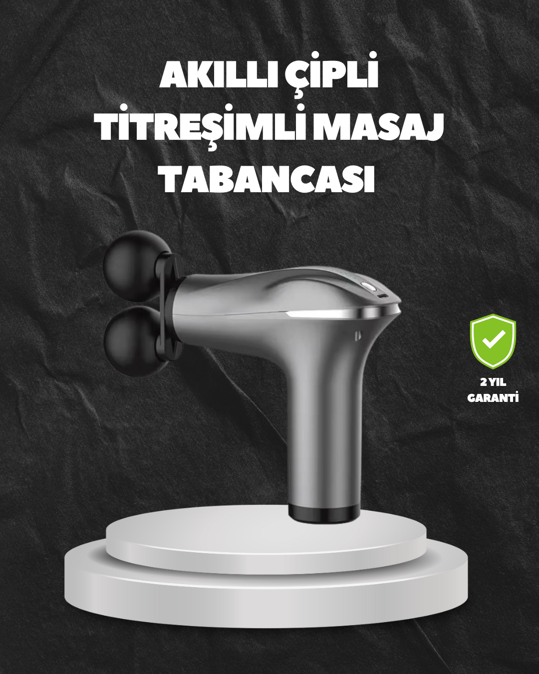 4 Başlıklı Şarjlı Masaj Tabancası Bel Sırt Boyun Bacak Kas Rahatlatıcı - Lisinya