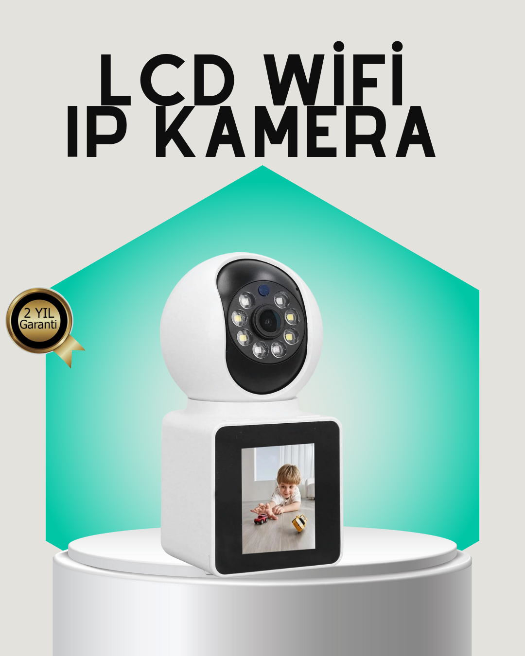 2K HD Bebek ve Yaşlı Takip Kamerası Çift Yönlü Görüş Akıllı Uyarılı - Lisinya