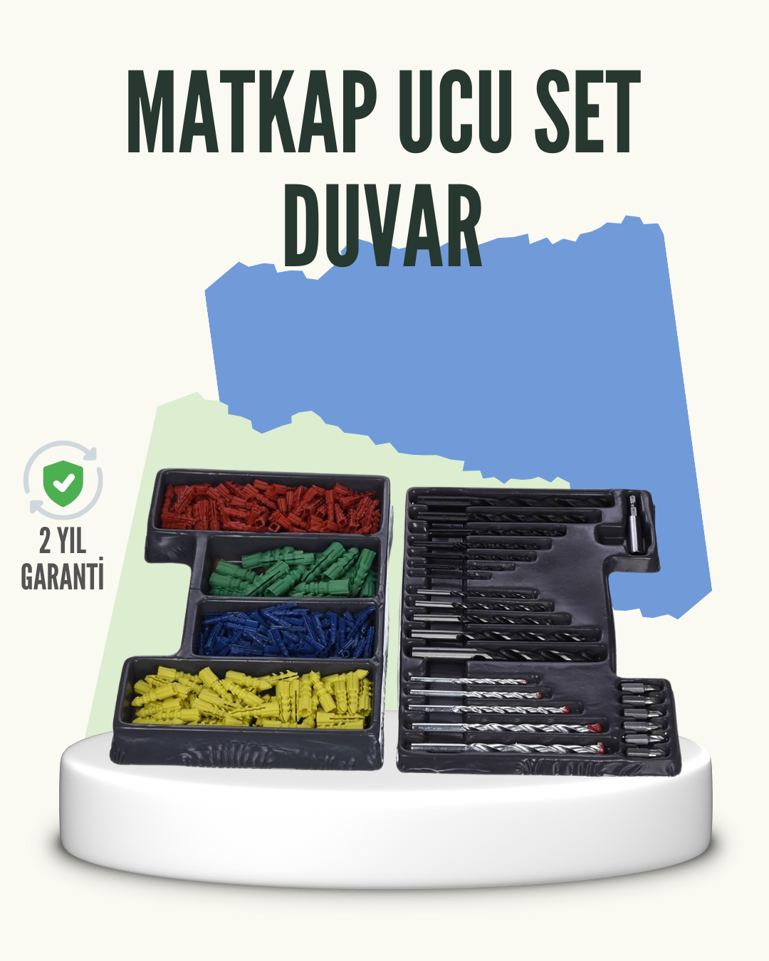 Matkap Ucu Seti 24 Parça Organizer Kutulu Ahşap Metal Beton Uyumlu - Lisinya