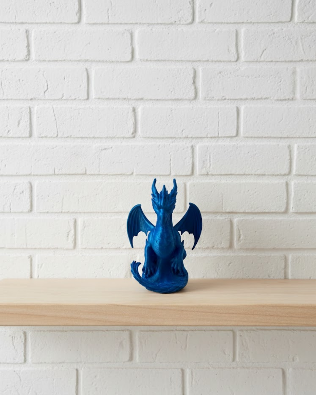12 cm Mavi Ejderha Figürü Koleksiyonluk Dekoratif Biblo - Lisinya