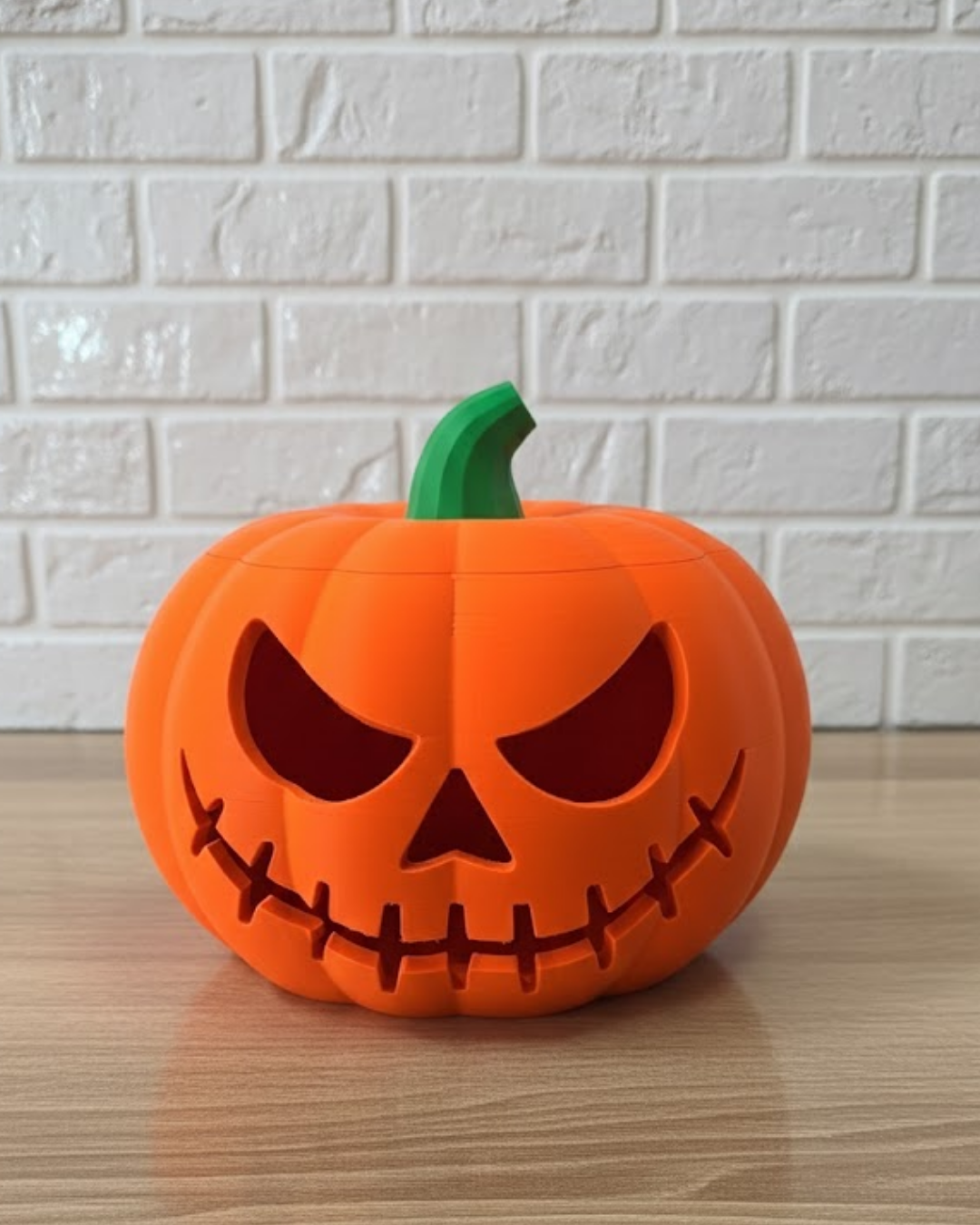 23×15 cm Korku Temalı Balkabağı Biblo Dekoratif Ev Ofis Süs Eşyası - Lisinya