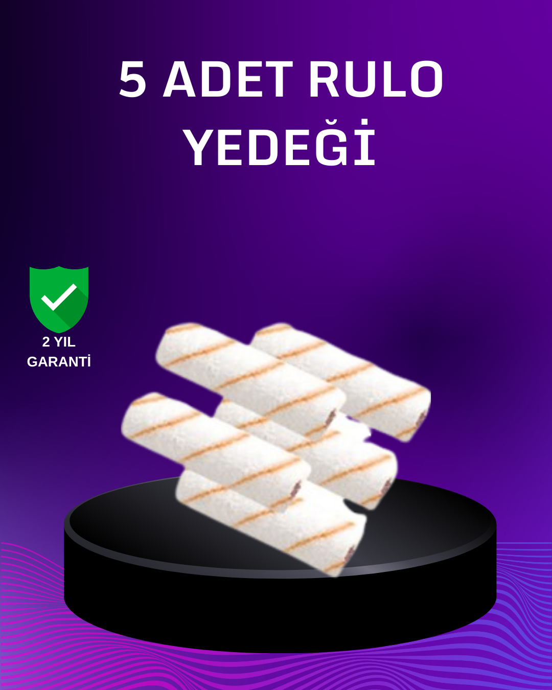 5’li Mini Rulo Boya Seti Duvar Tavan Emülsiyon Uygulama - Lisinya