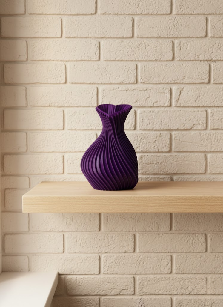 5 cm Mor Kalp Formlu Mini Vazo Modern Mini Dekor Ürünü - Lisinya