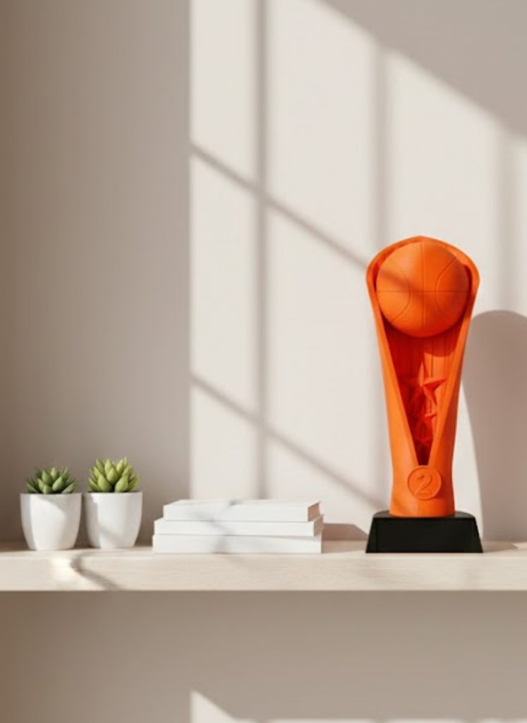 23cm Turuncu Basketbol Kupa Biblo Modern Ödül Dekor Ürünü - Lisinya
