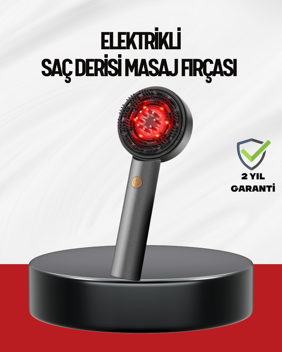 Saç Büyüme Destekleyici Elektrikli Masaj Tarak Yağ Aplikatörlü - Lisinya