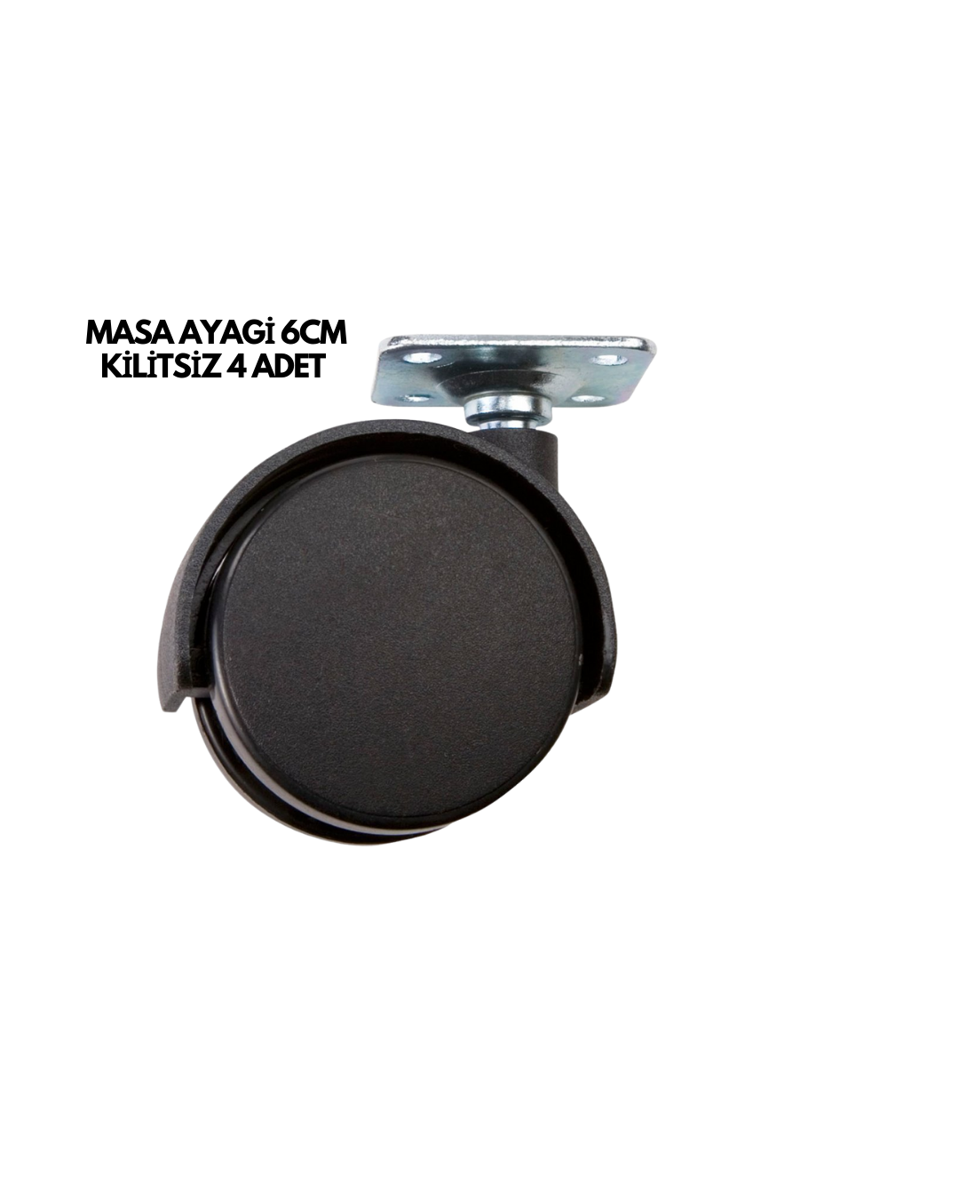 MASA AYAĞI 6CM KİLİTSİZ 4 ADET - Lisinya