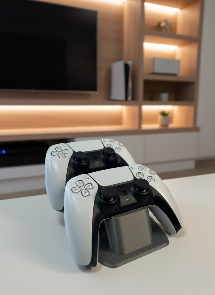 İKİLİ GAMEPAD TUTUCU ANTRASİT - Lisinya