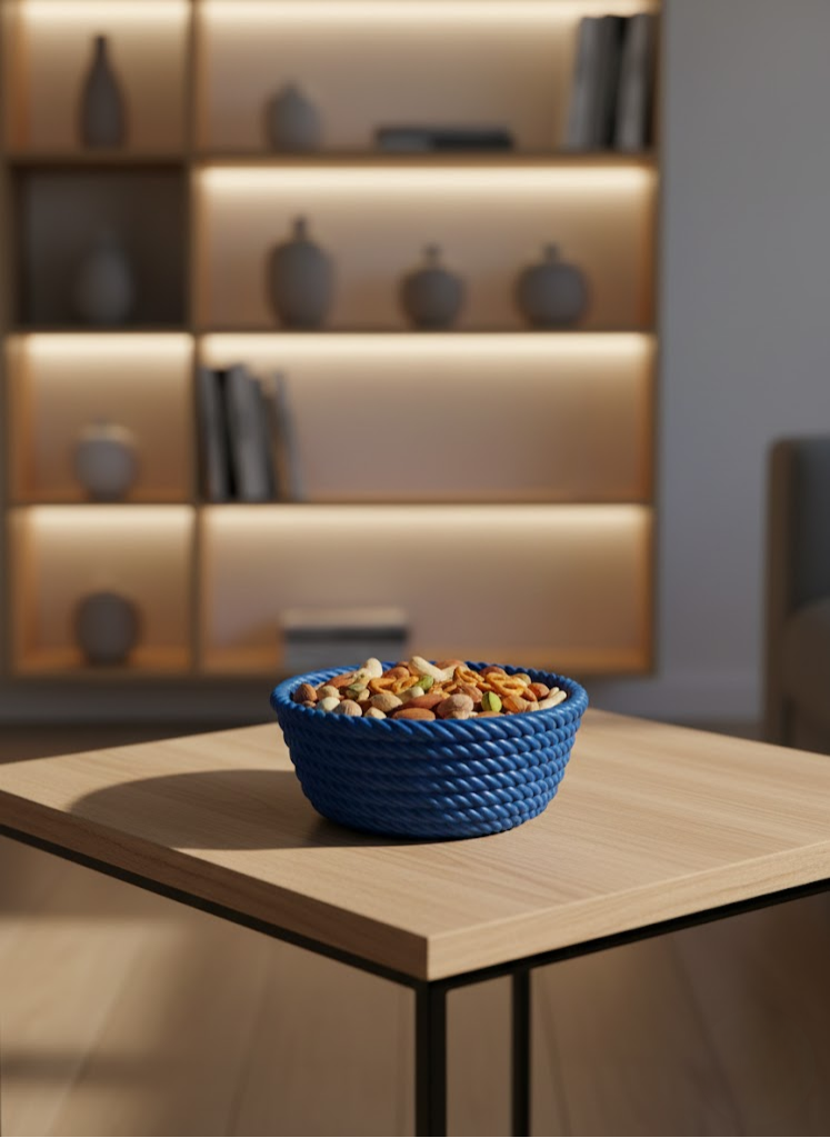 YUVARLAK ÇEREZLİK LACİVERT - Lisinya