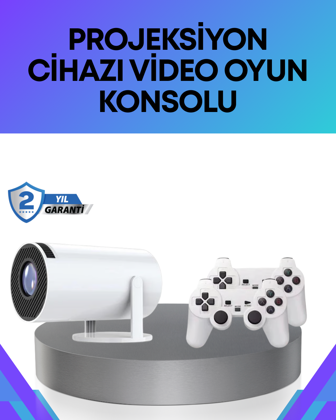 Oyun Konsolu Uyumlu Kablosuz Projeksiyon Cihazı Ev Sinema Deneyimi - Lisinya Oyun Konsolu Uyumlu Kablosuz Projeksiyon Cihazı Ev Sinema Deneyimi - Lisinya