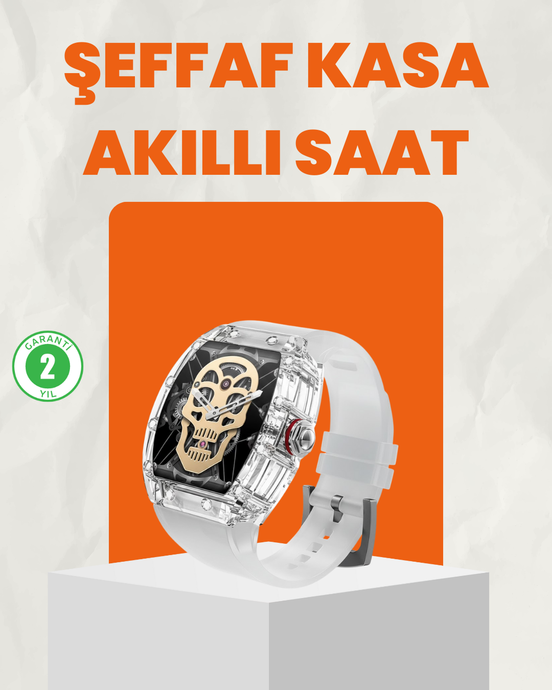 Uzun Pil Ömürlü Akıllı Saat Spor ve Günlük Kullanım - Lisinya