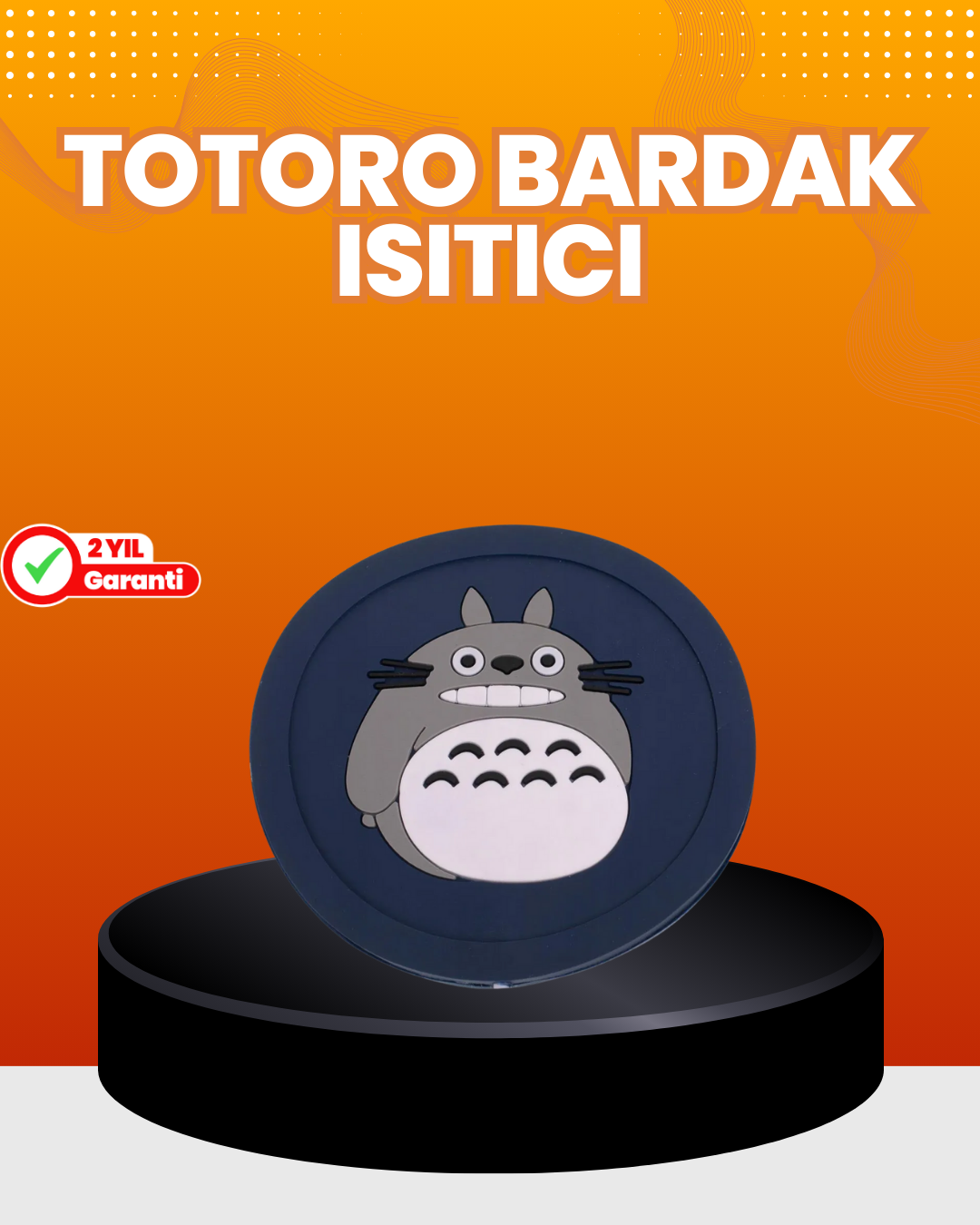 Totoro Figürlü USB Bardak Isıtıcı Sıcak Tutucu Mat 60 Derece Maksimum - Lisinya