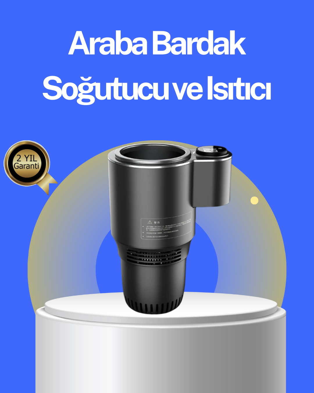 Araç İçi Isıtıcı Soğutucu Bardaklık 60°C Isıtma -4°C Soğutma - Lisinya Araç İçi Isıtıcı Soğutucu Bardaklık 60°C Isıtma -4°C Soğutma - Lisinya