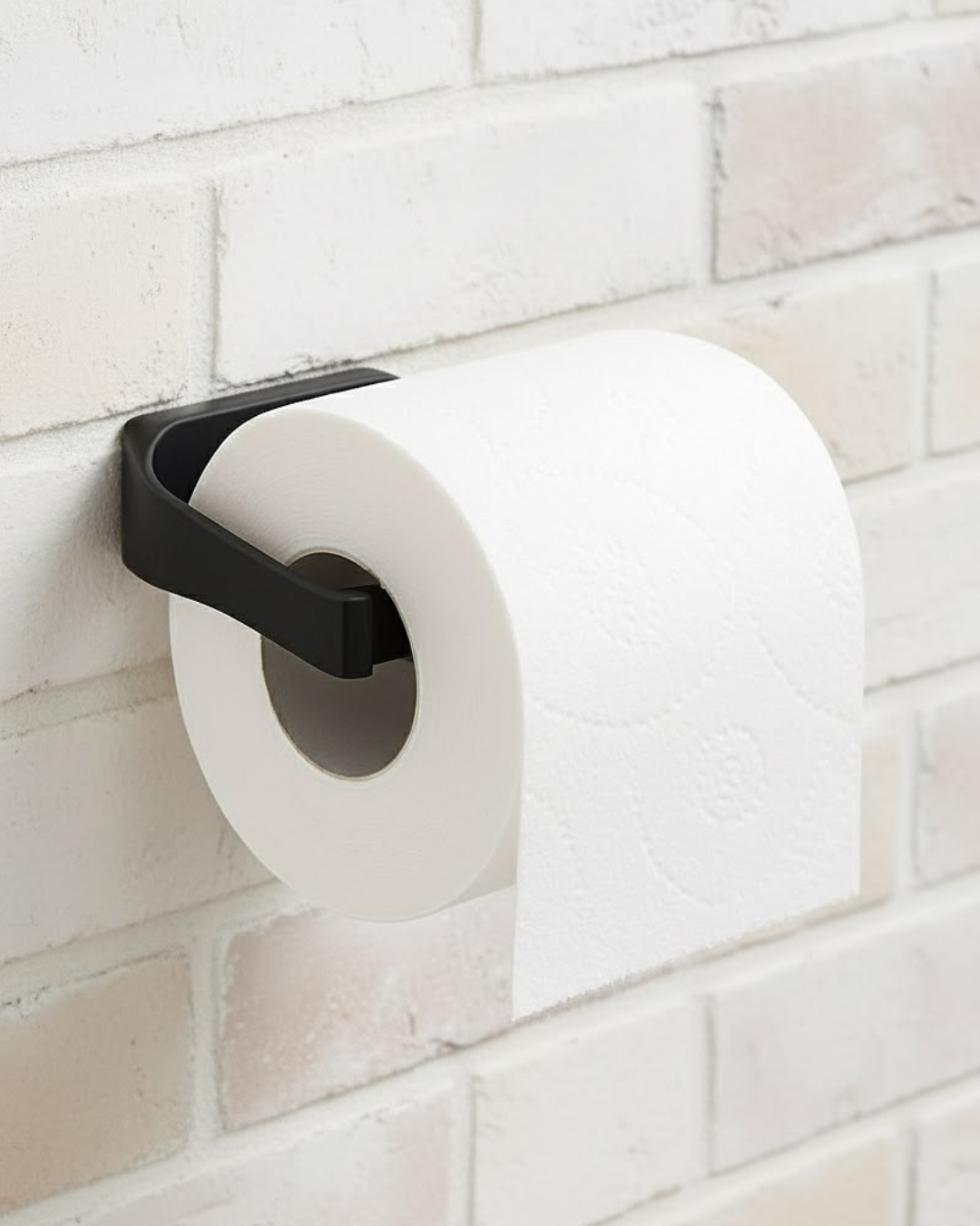 Siyah Metal Tuvalet Kağıdı Tutucu Mat Kaplama Banyo Peçetelik - Lisinya