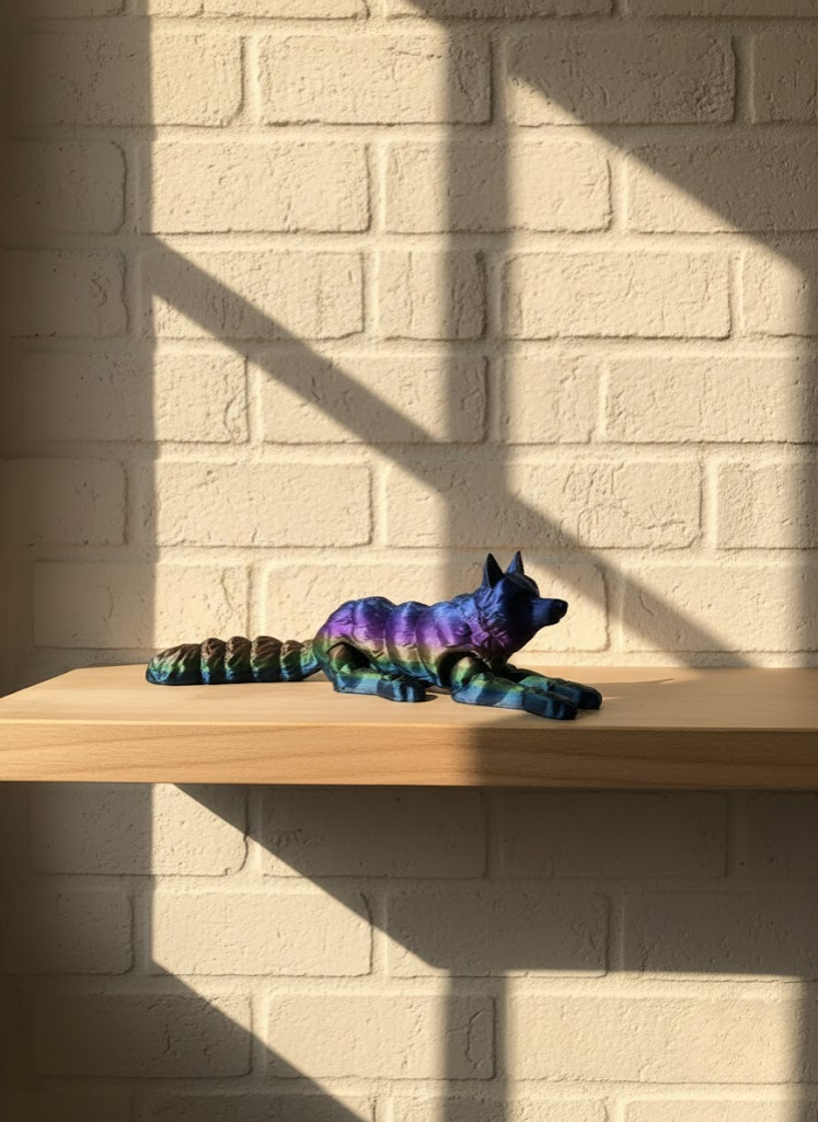 Hareketli Kurt Rainbow dekoratif esnek figür 10x24 cm - Lisinya