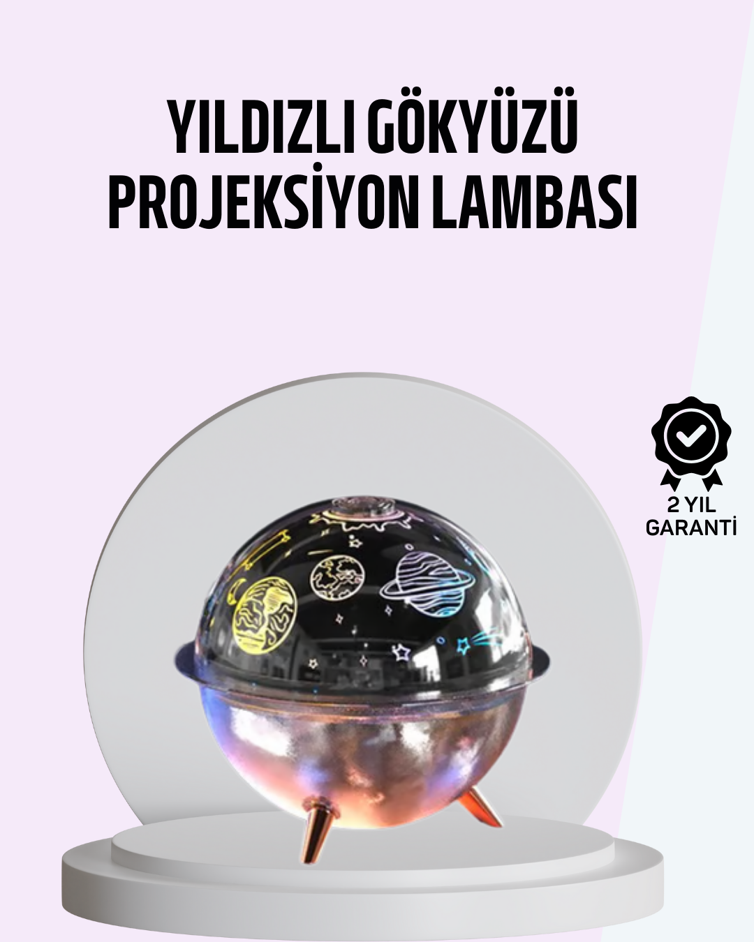 USB Şarjlı Uzay Temalı Işık Projektörü Hava Nemlendirici - Lisinya