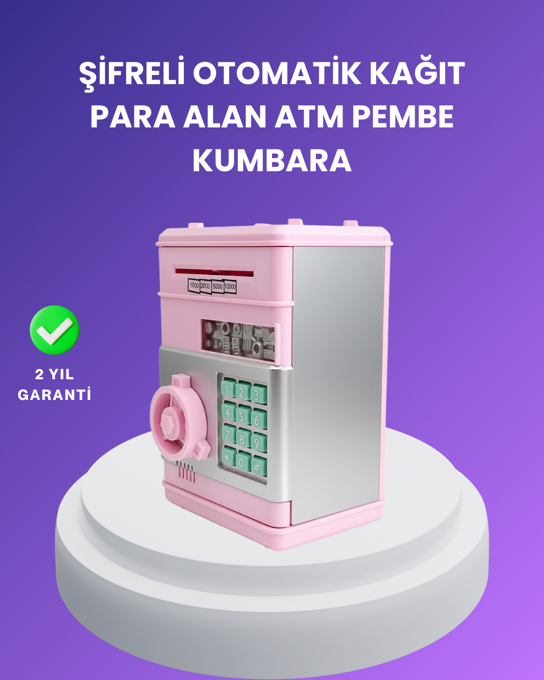 Çocuklar İçin Eğitici Elektronik Şifreli Kumbara - Lisinya