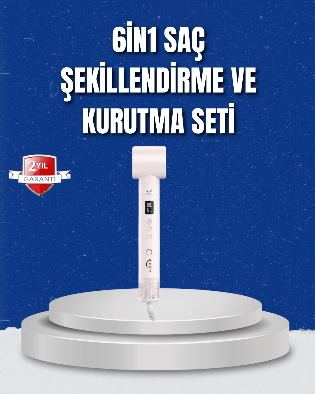 Negatif İyon Teknolojili 6-in-1 Profesyonel Saç Şekillendirici - Lisinya