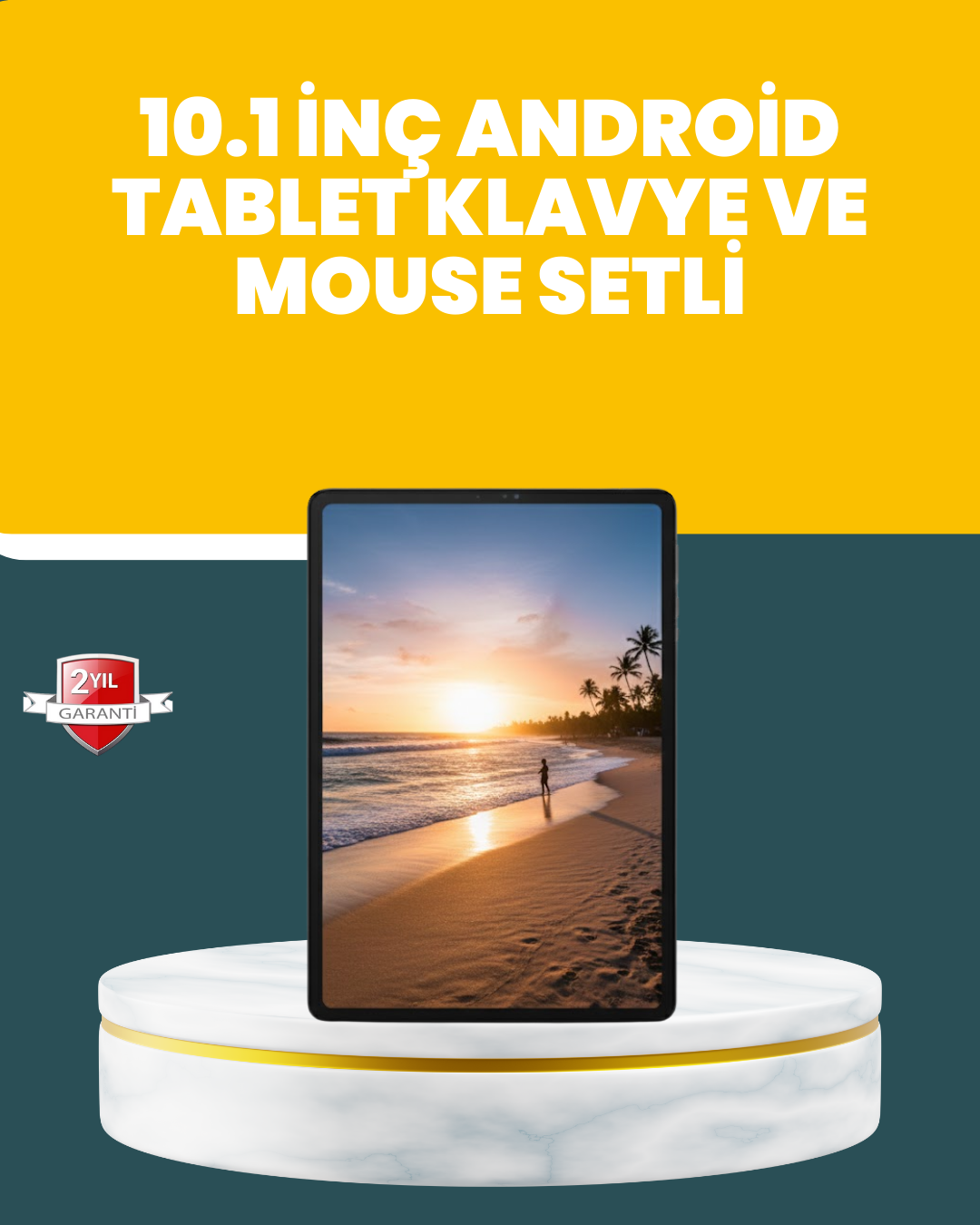 10.1 İnç IPS Ekranlı Android Tablet Bilgisayar Seti - Lisinya