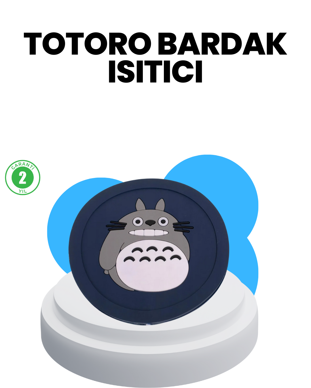 USB Güçlü Isıtıcı Bardak Matı 45–60° Sıcaklık Koruma Silikon Yapı - Lisinya