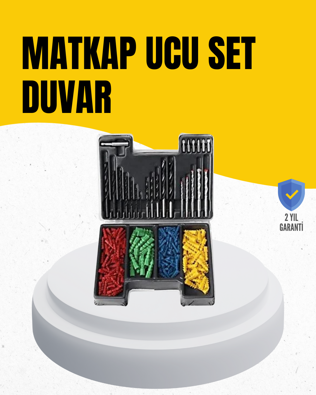 Delme Uç Seti 24 Parça Kutulu Matkap Ucu Ahşap Metal Beton İçin - Lisinya