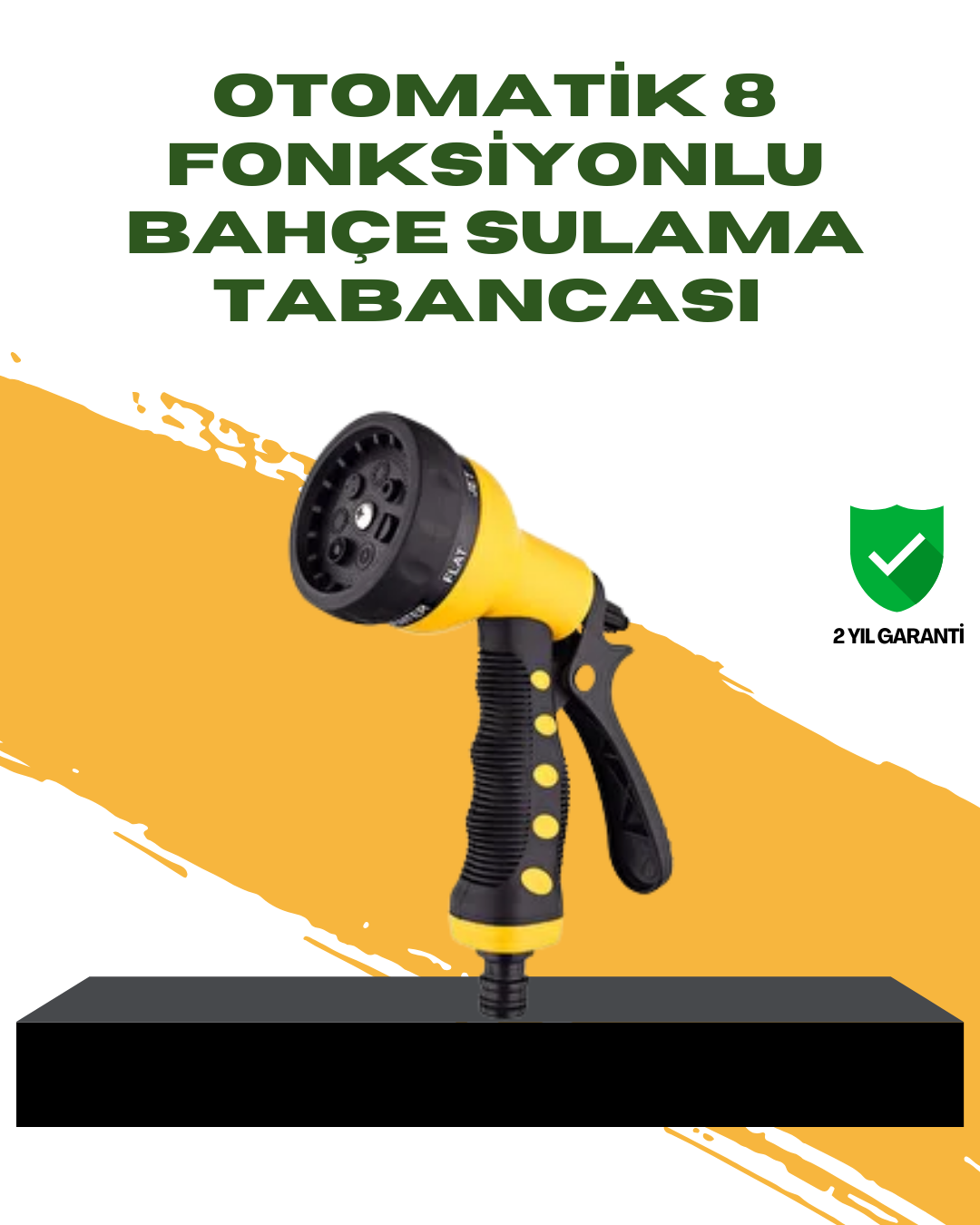 Bahçe Sulama Tabancası Hortum Ucu 8 Fonksiyonlu Ayarlanabilir - Lisinya Bahçe Sulama Tabancası Hortum Ucu 8 Fonksiyonlu Ayarlanabilir - Lisinya