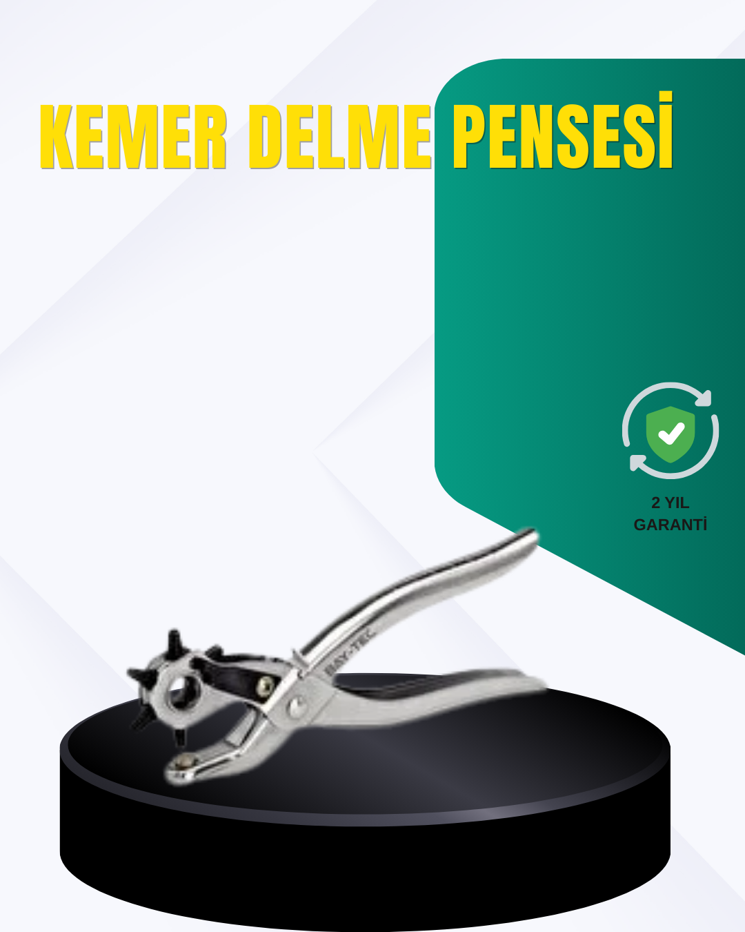 Metal Gövdeli Ayarlanabilir Deri Delme Pensesi 2.5–5 mm Delik Açma Aracı - Lisinya