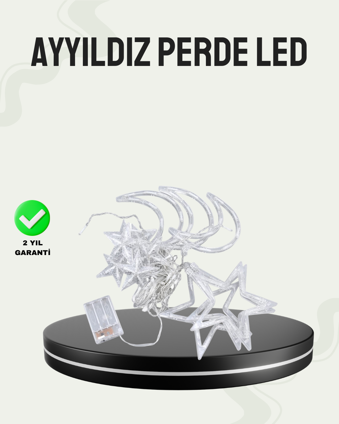 İç ve Dış Mekan Uyumlu Pilli Yıldız Ay Peri Led Perde - Lisinya İç ve Dış Mekan Uyumlu Pilli Yıldız Ay Peri Led Perde - Lisinya