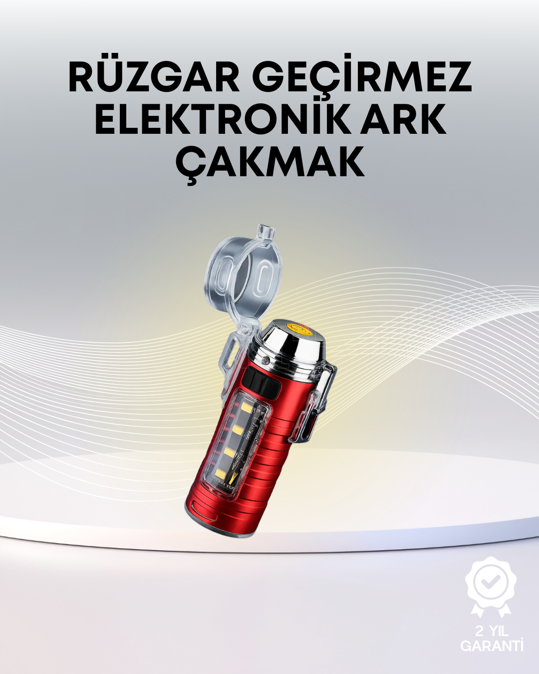 USB Şarjlı Suya Dayanıklı Elektrikli Çakmak - Lisinya