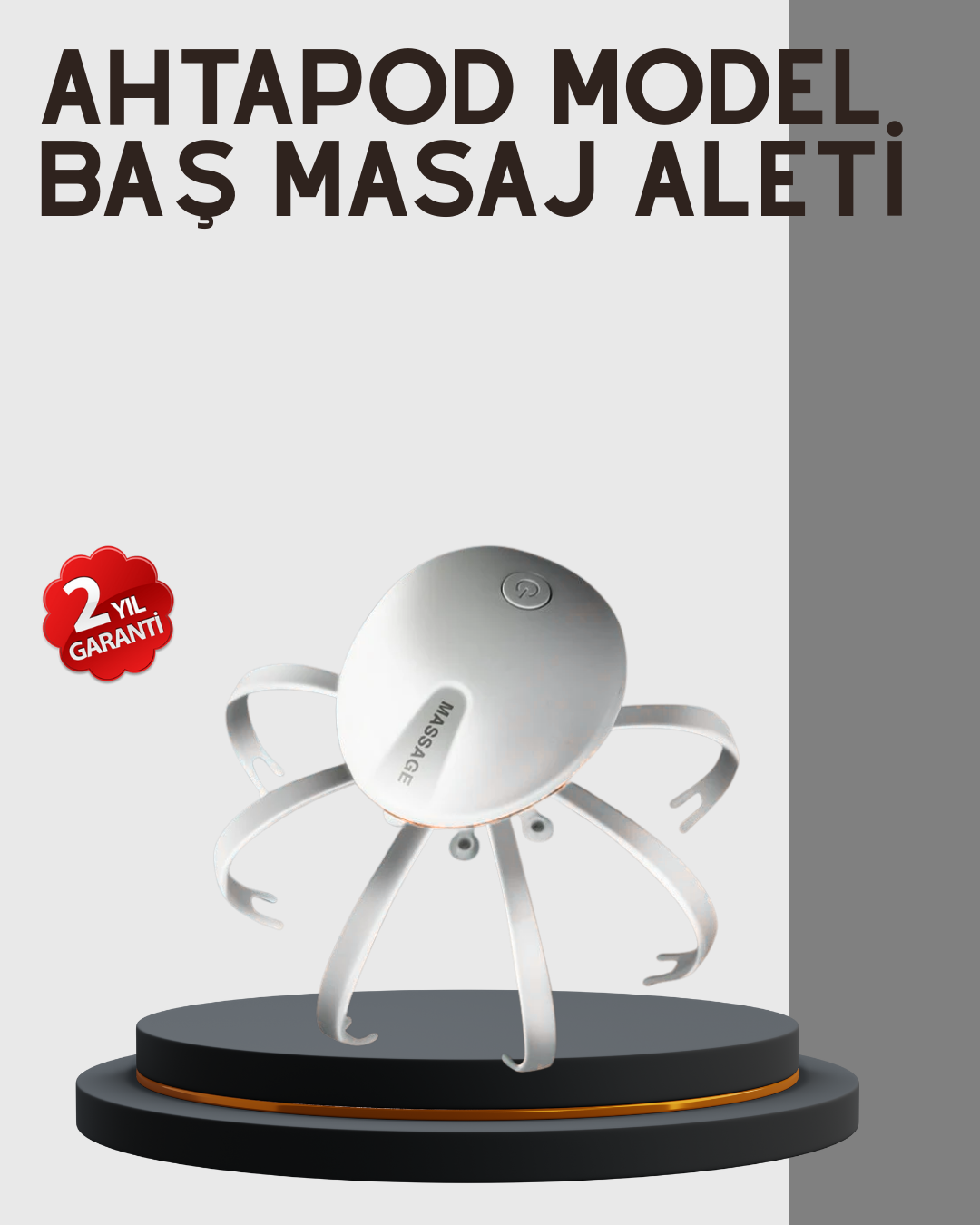 Kafa Derisi Masaj Aleti USB-C Şarjlı Rahatlatıcı ve Canlandırıcı Masaj - Lisinya