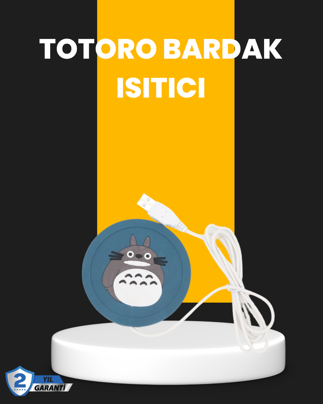 Totoro Desenli USB Bardak Isıtıcı Kahve Çay Sıcak Tutucu Altlık - Lisinya