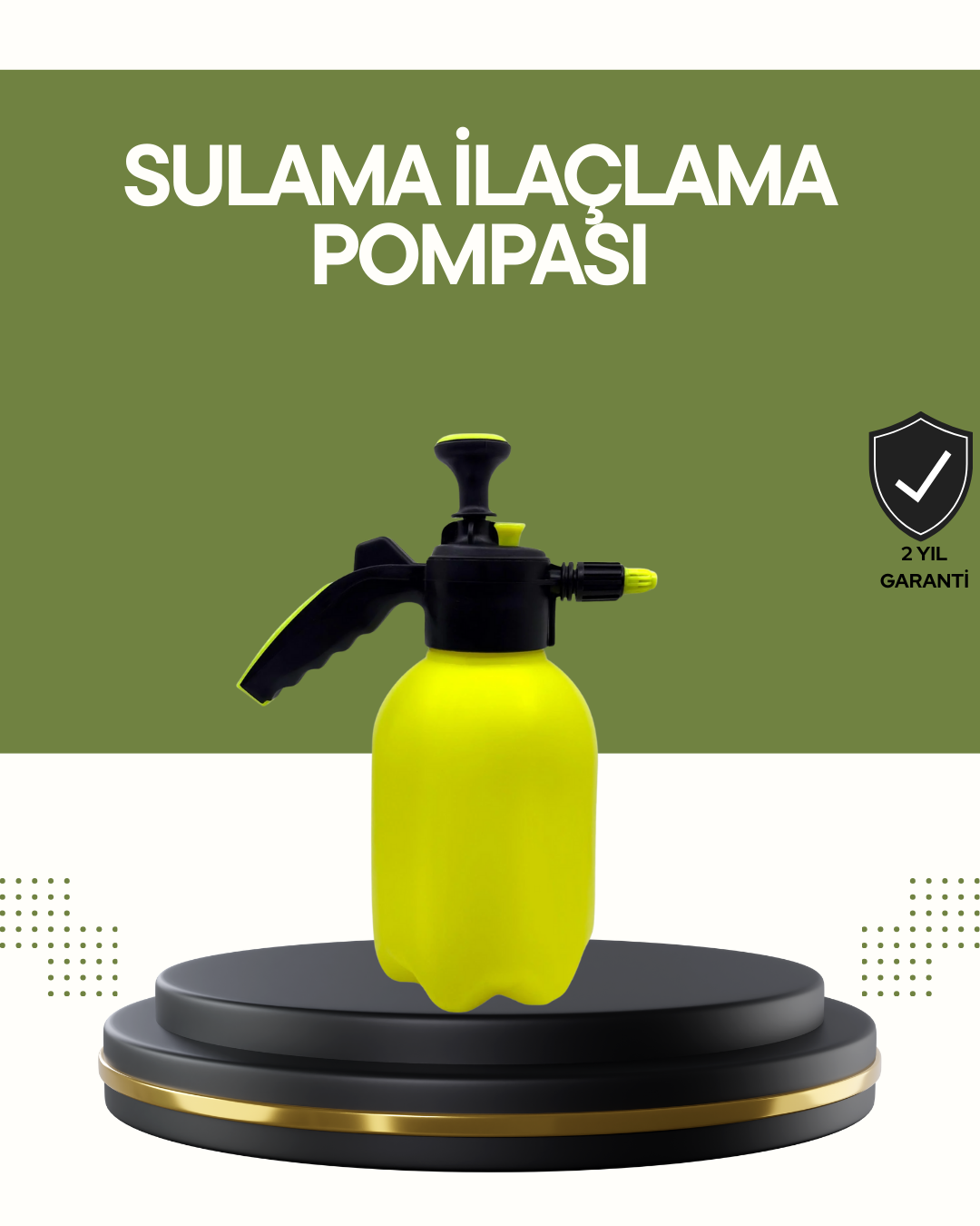 Araç Temizleme Püskürtücü 2L Basınçlı Bakır Nozullu Cila Sprey - Lisinya