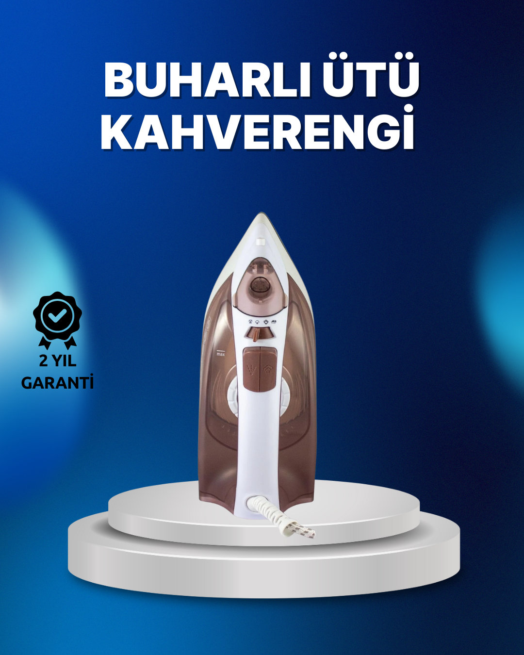 Buharlı Ütü 2200W Kireç Önleyici Self Clean Damlatmaz Kahverengi - Lisinya