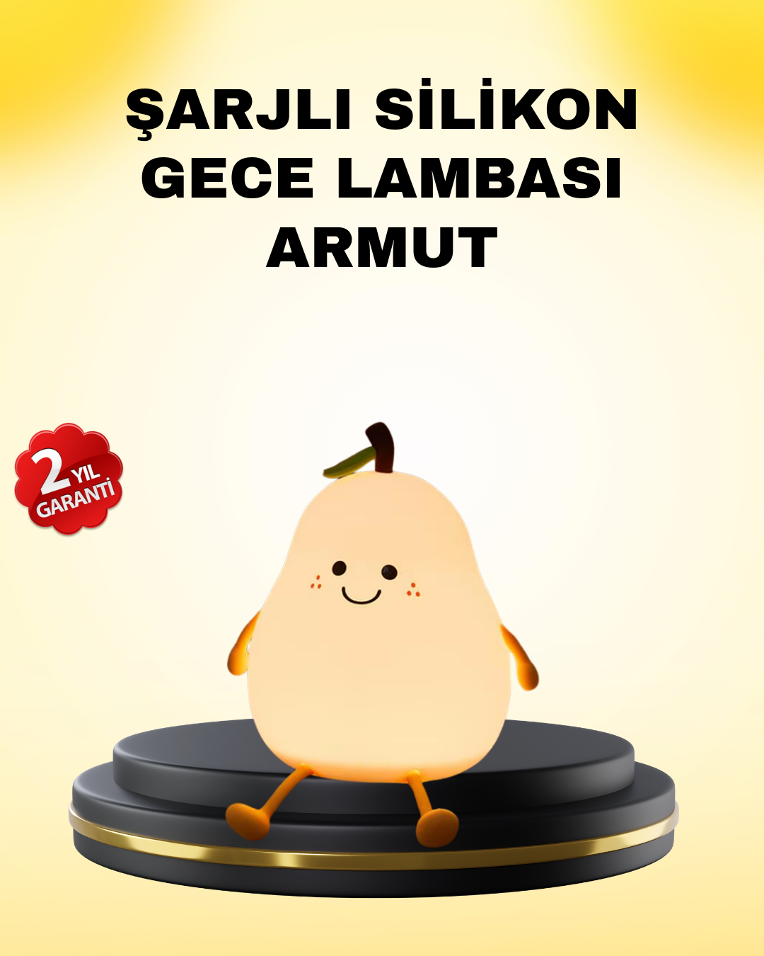 Dekoratif Armut LED Lamba Renk Ayarlı Şarj Edilebilir - Lisinya