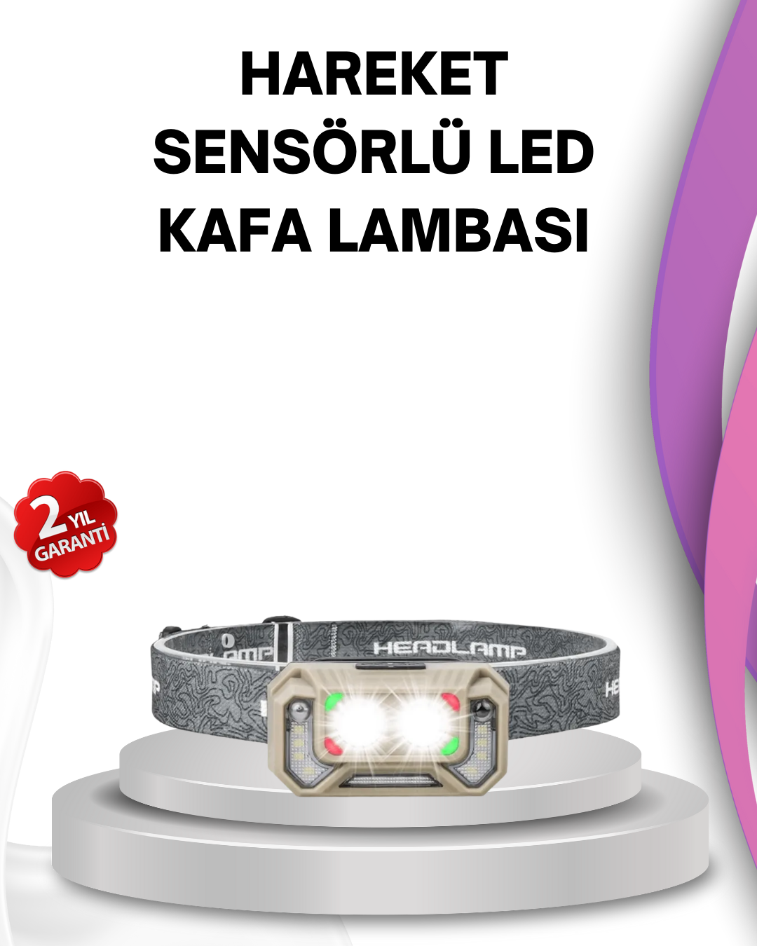 El Sallama Sensörlü LED Far Ayarlanabilir Işık Açısı - Lisinya