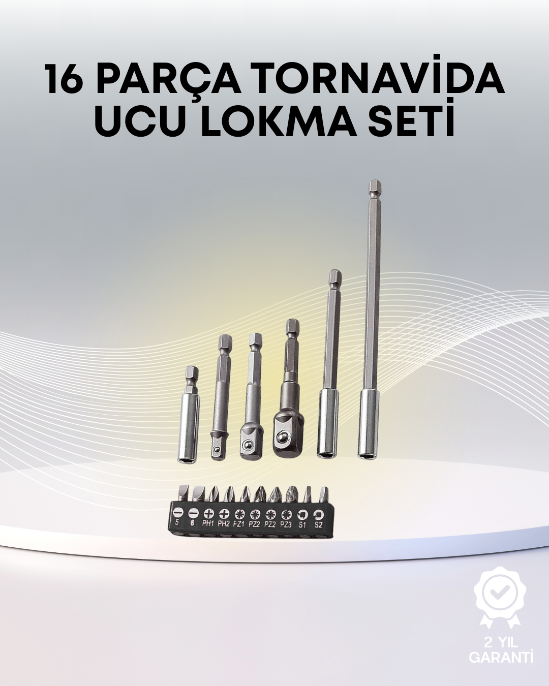 Metal Gövdeli 16lı Bits Seti Çok Fonksiyonlu Tamir Aleti - Lisinya