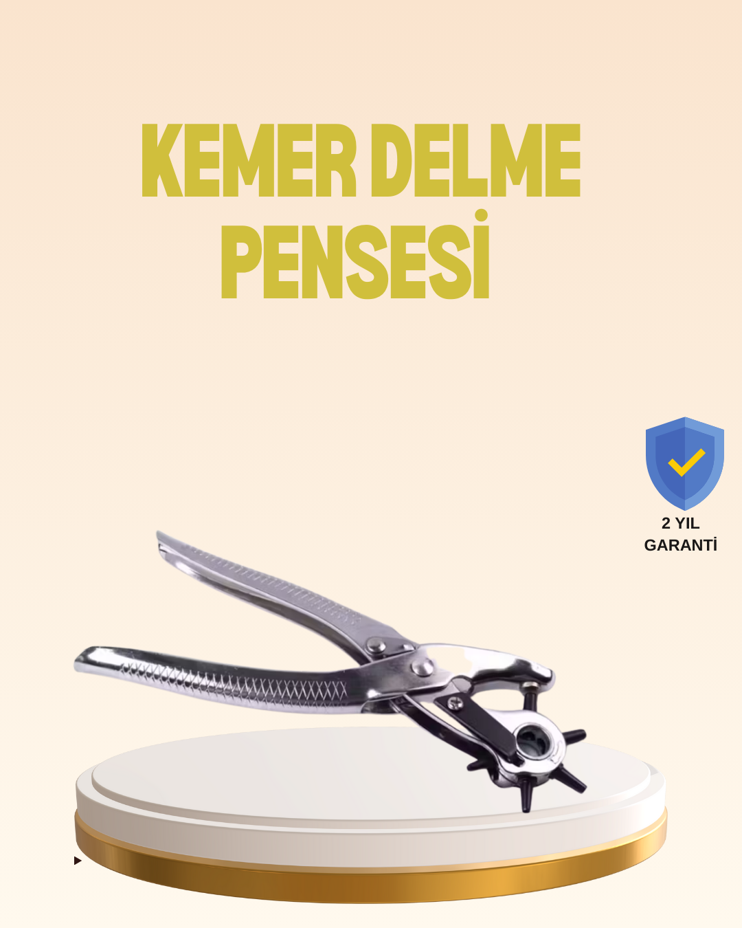 Profesyonel Deri Delme Pensesi Döner Başlıklı Kemer Delici 6 Fonksiyonlu - Lisinya