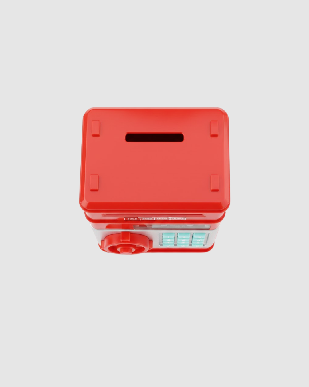 ATM Görünümlü Kırmızı Elektronik Şifreli Kumbara - Lisinya