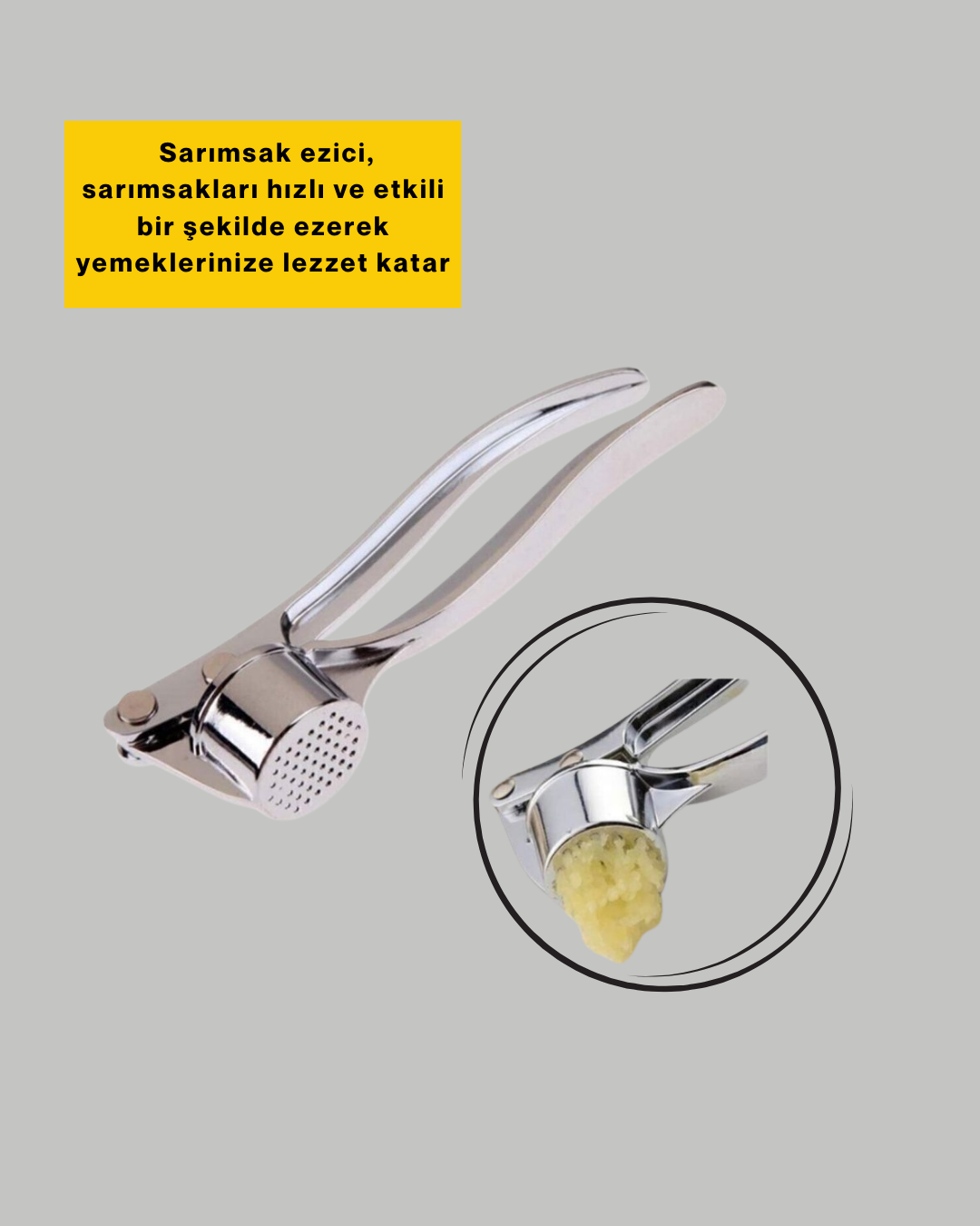 Sarımsak Presi Kolay Temizlik ve Yüksek Basınçlı Ezme - Lisinya