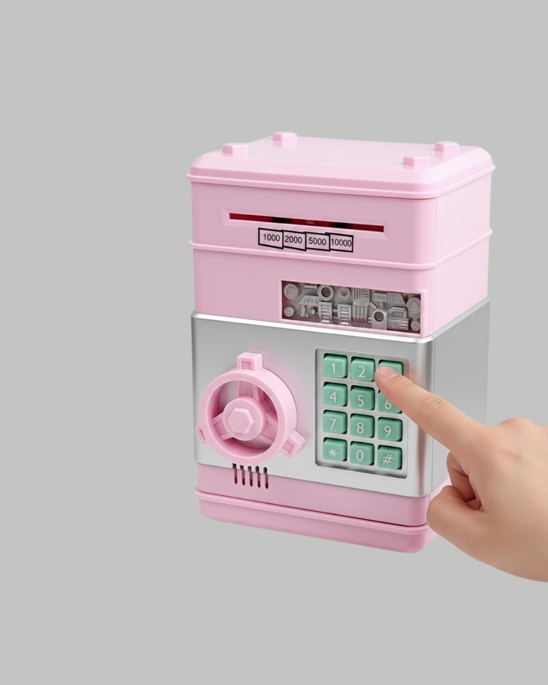 Büyük Hazneli Şifreli Para Tasarruf Kumbarası - Lisinya