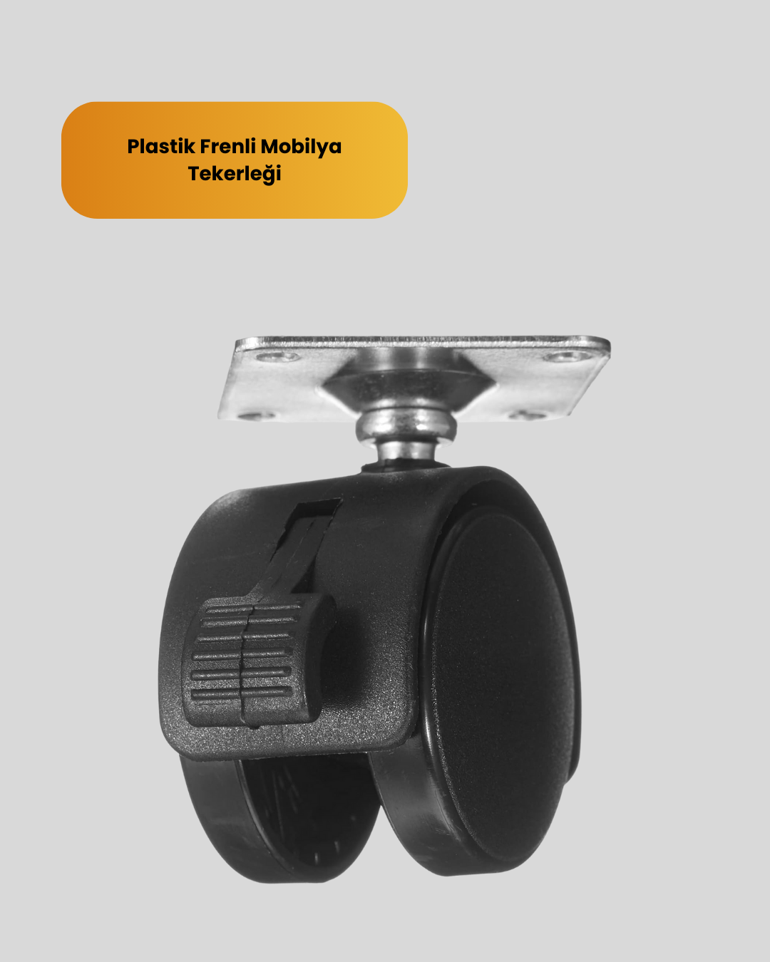 6 cm Kilitli Tekerlek Ayak Tek Adet - Lisinya