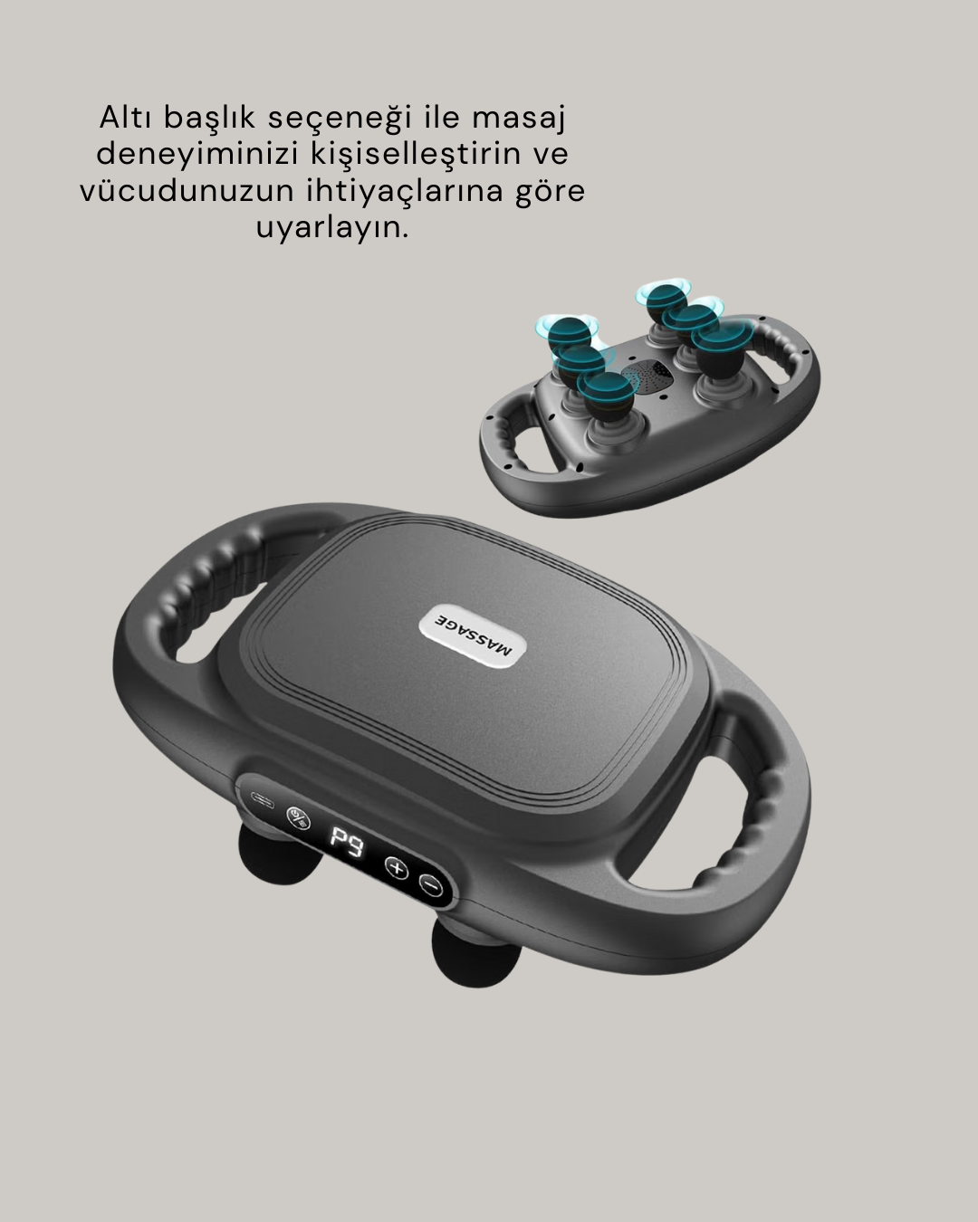 2000 mAh Şarjlı Masaj Tabancası 6 Başlık Ayarlı Güçlü Masaj Cihazı - Lisinya 2000 mAh Şarjlı Masaj Tabancası 6 Başlık Ayarlı Güçlü Masaj Cihazı - Lisinya