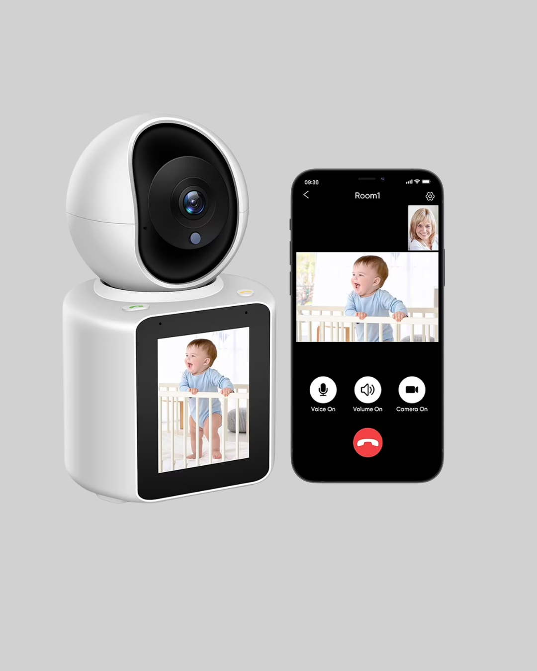 Akıllı Ev Güvenlik Kamerası 2K Ultra HD Hareket Algılama ve Çağrı Özellikli - Lisinya