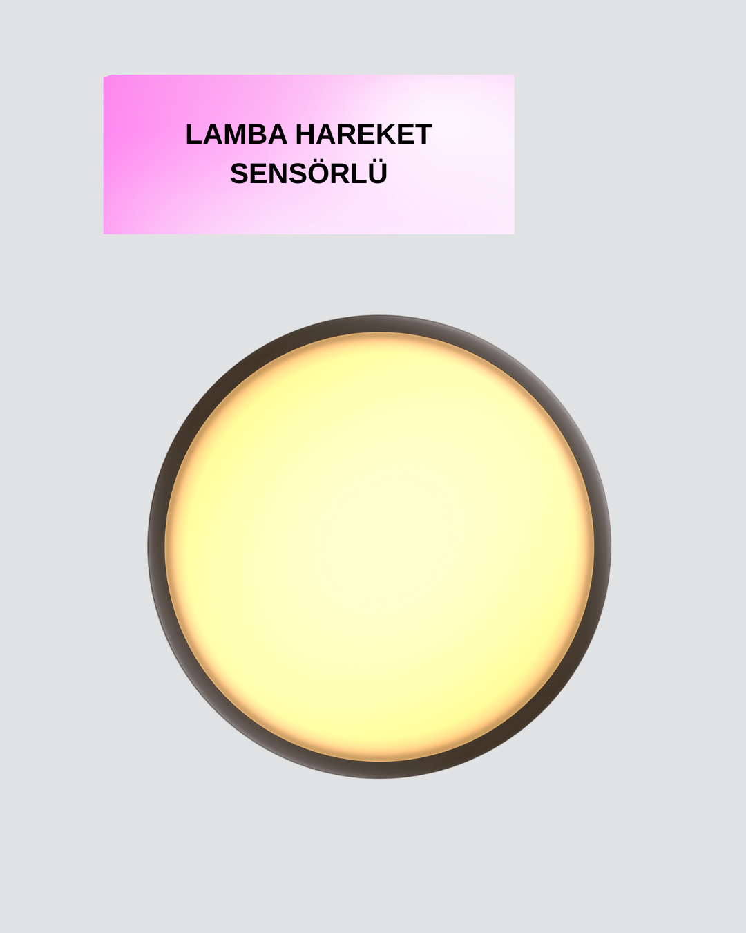 LED Hareket Sensörlü Gece Lambası Kablosuz Duvar Tipi - Lisinya